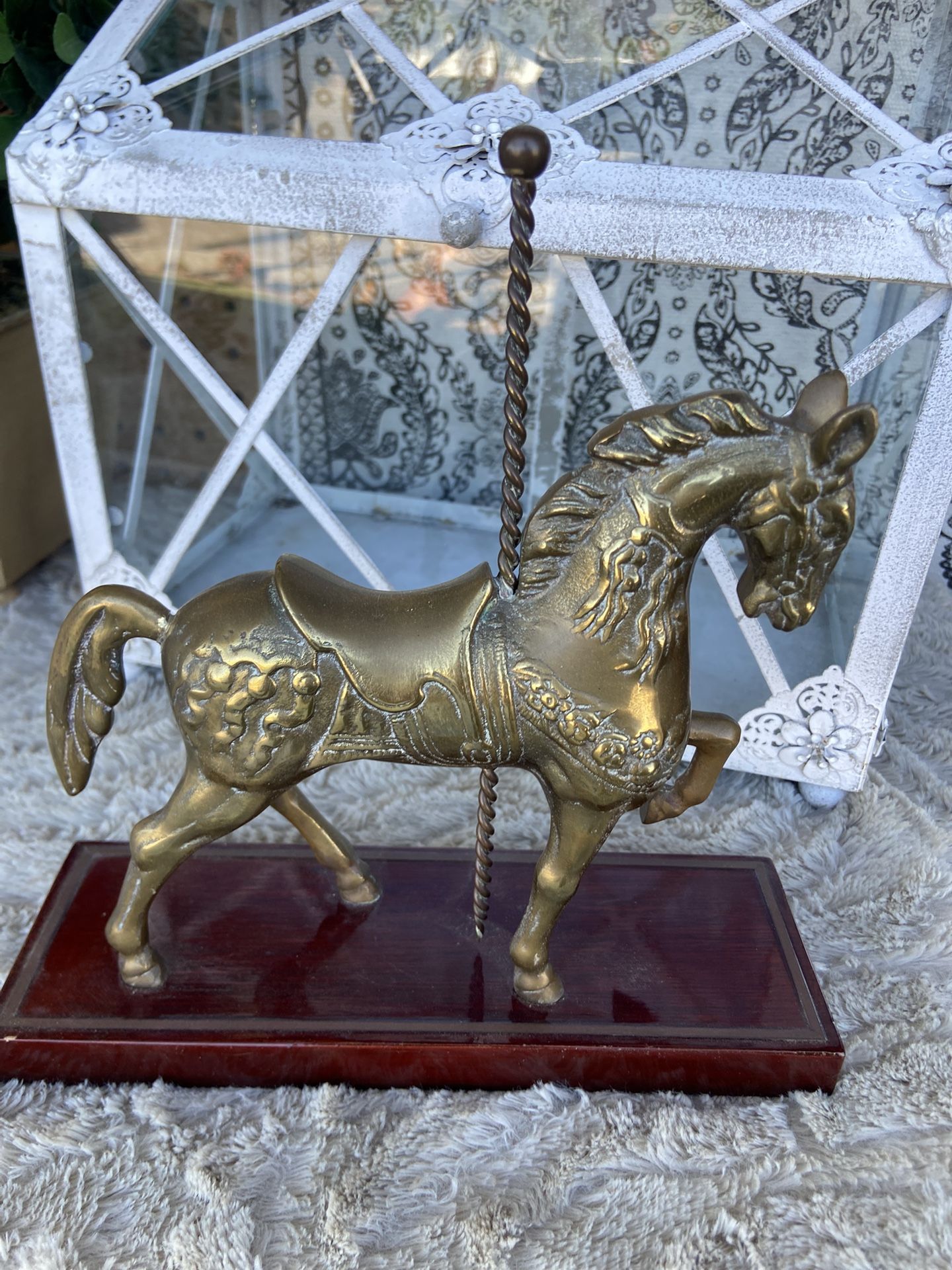 Brass Carousel Horse