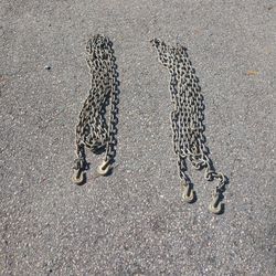 Tie Down Chains Or Log Chains 20 Ft Long Hooked On Both Ends