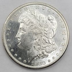 1880-S $1 Morgan Silver Dollar Mint-State Semi PL Obv, Strong PL Rev Nice!