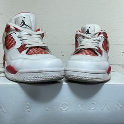 Air Jordan’s red and white