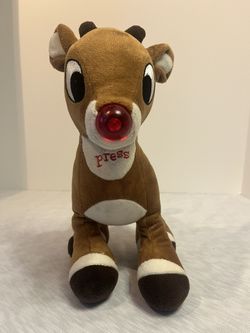 Rudolph the Red-Nosed Reindeer" Plush By Rashti & Rashti