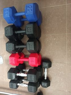 Dumbbells 445 Pounds.