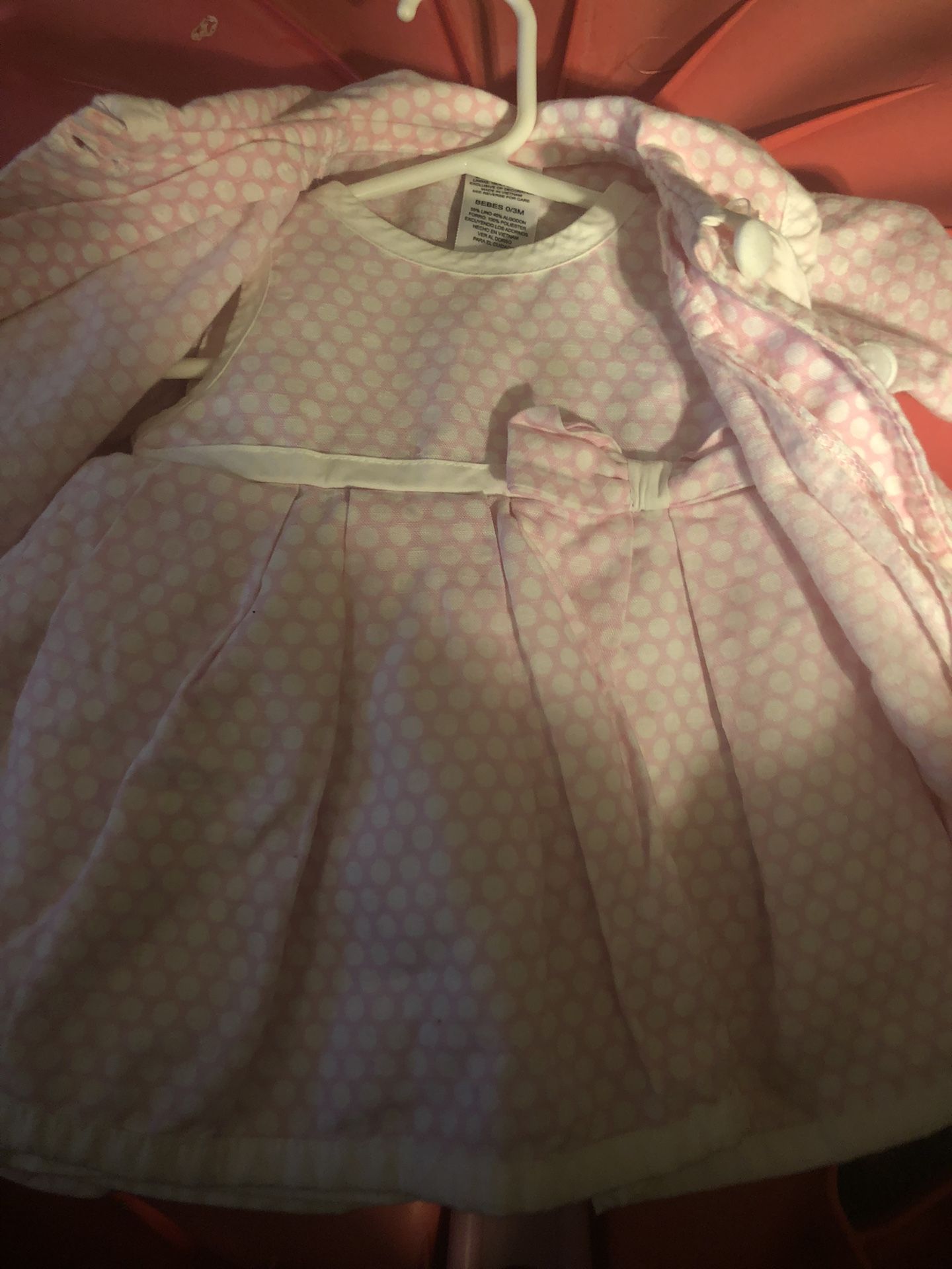 Bebe Newborn Dress And Coat Size 0-3 Months