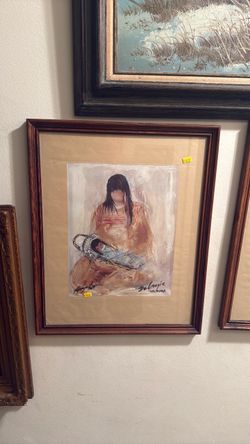 DeGrazia Arizona Signed Framed Art Print
