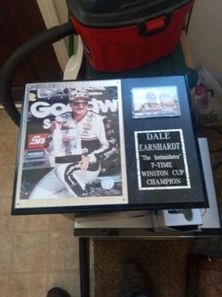 Dale Earnhardt 7-Time Winston Cup Champion Plaque