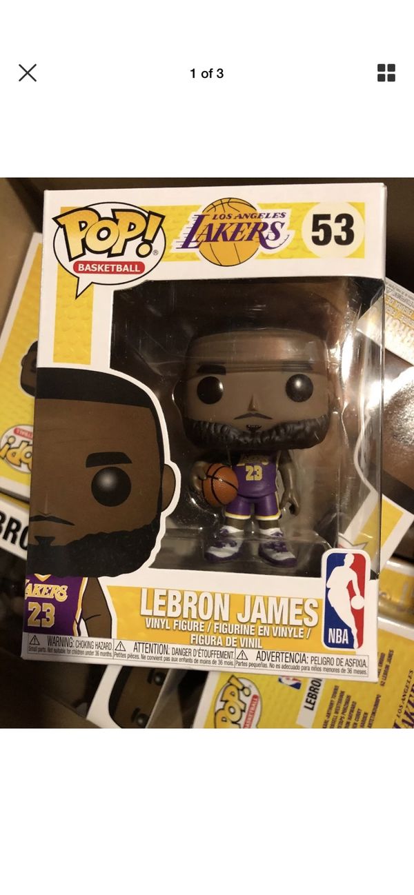 Funko POP! Lebron James #53 NBA Lakers Purple Jersey Fanatics Exclusive for Sale in Seattle, WA