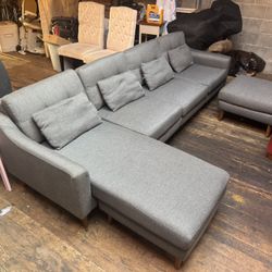 Grey L Shaped Sectional Couch “WE DELIVER”