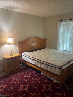 Wooden Panel Bed Frame with Arched Headboard king size I am moving