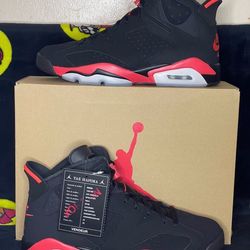 Retro Air Jordan 6 Infrared Salesman Size 10.5