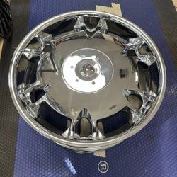 22" DVINCI CHROME TUSCANI WHEEL 22x9 5x5 5x127 HUB 73.1 RARE FULL MOON WHEEL