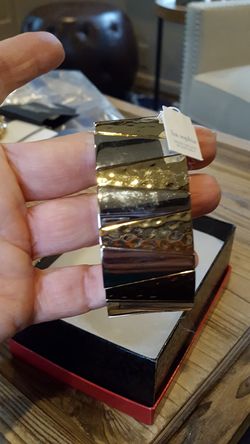 Lia Sophia gold & silver stretch bracelet