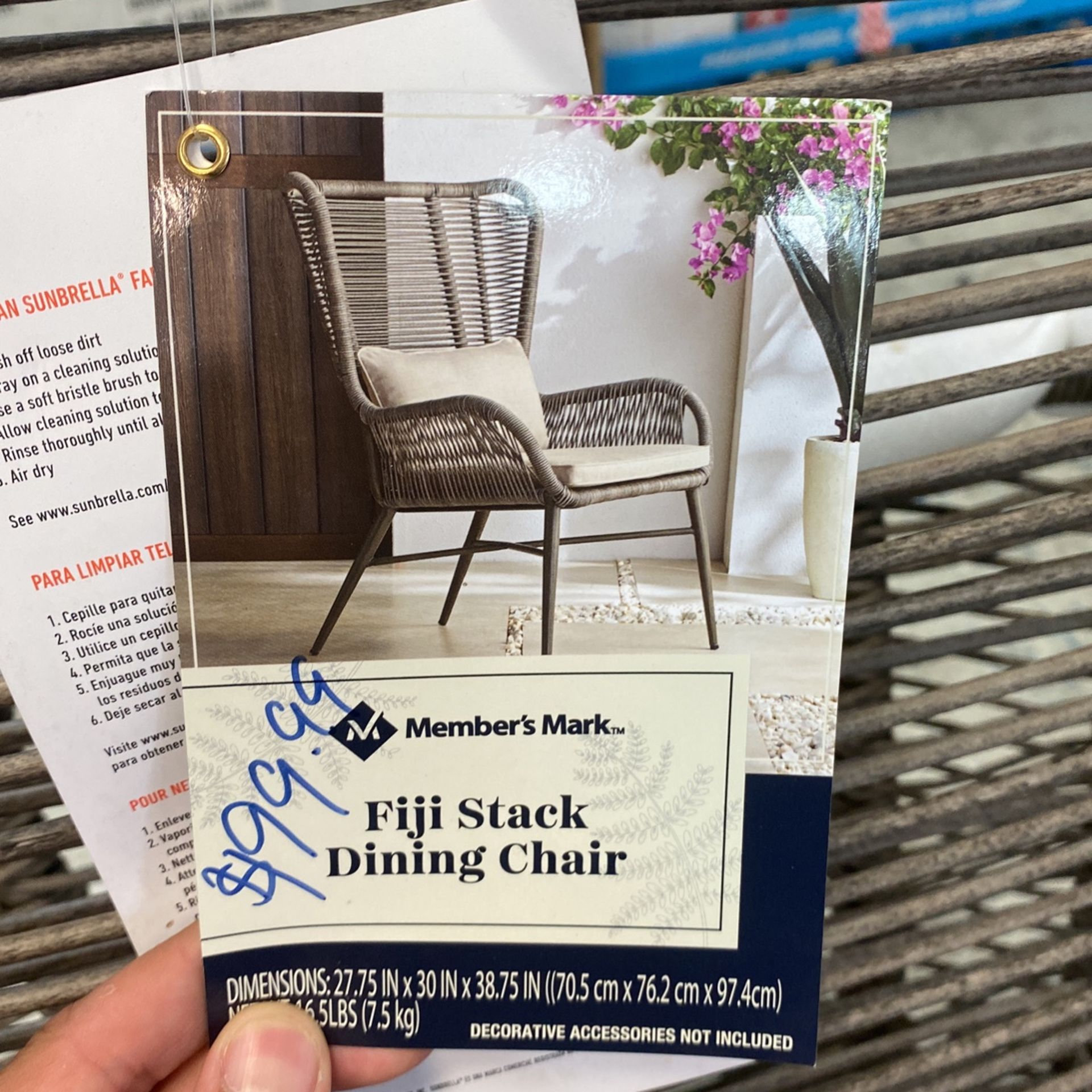 Fiji Stack Dining Chair Members Mark