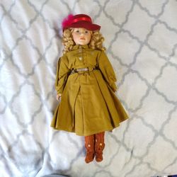 Cowgirl Porcelain Doll