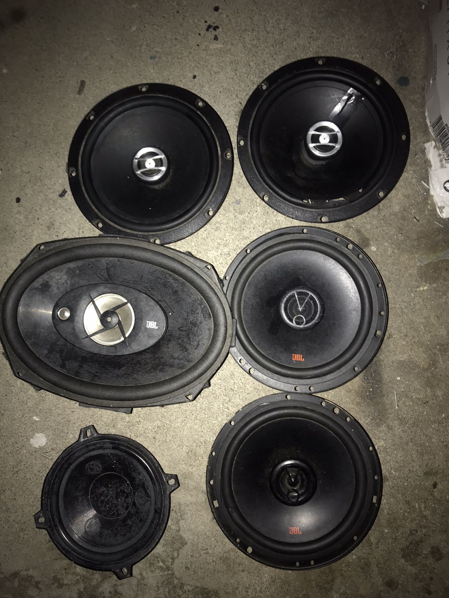 *READ DESCRIPTION *Used 6.5” Door Speakers & A 6x9 JBL, Engine Air Filter, Cabin Air  Filter, LED Shop Light, Tool Cabinet 