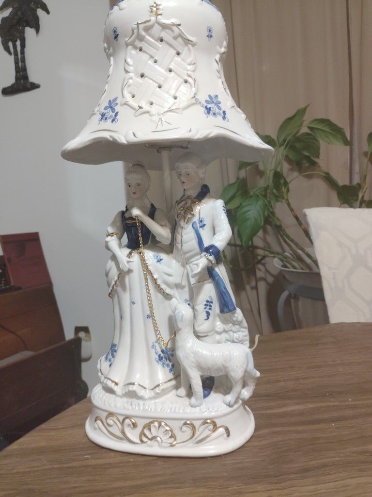 Vintage Porcelain Lamp 