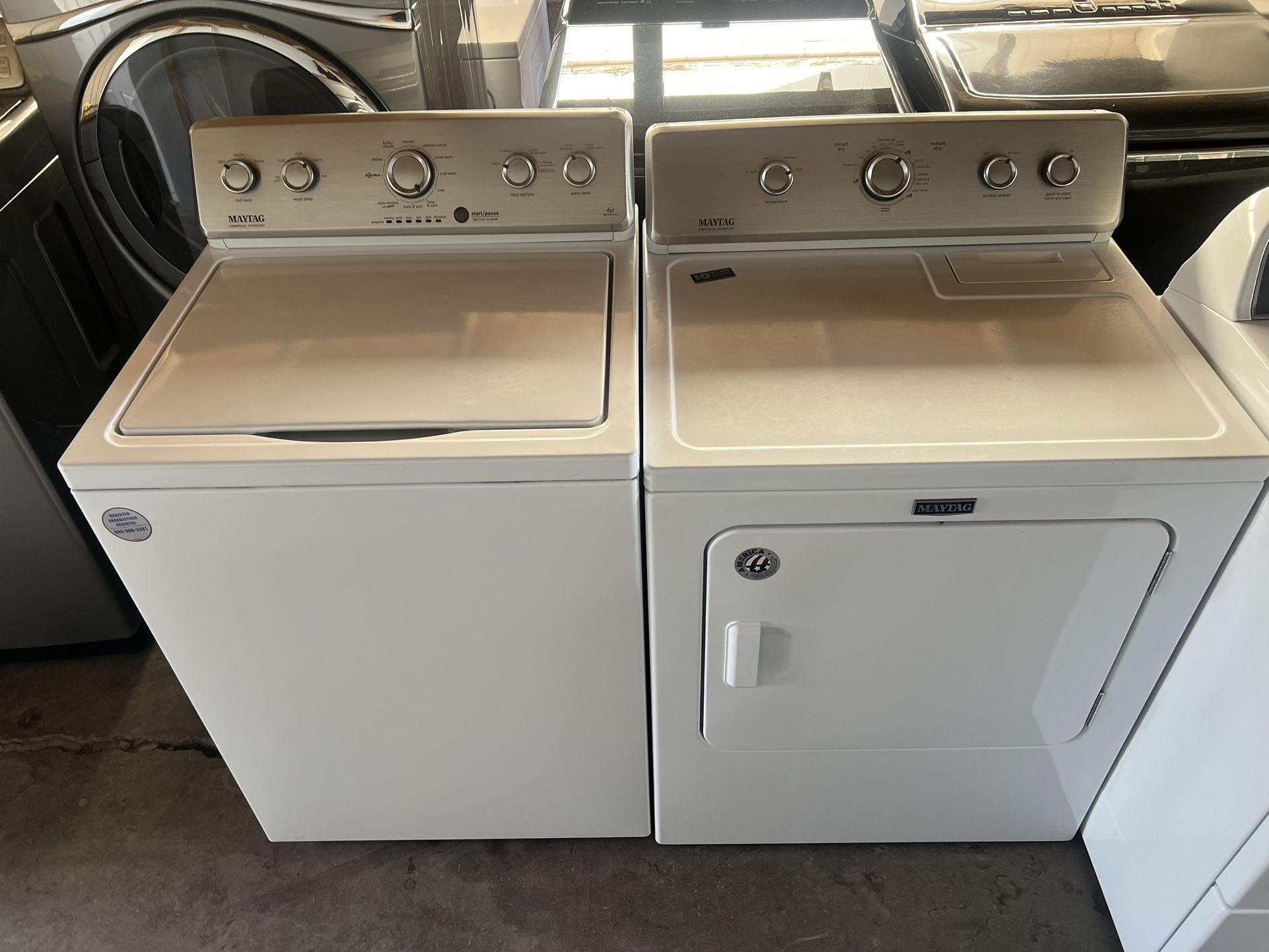 Maytag Washer And Electric Dryer He Large Capacity