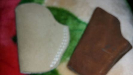 Pistol holsters belt clip real leather