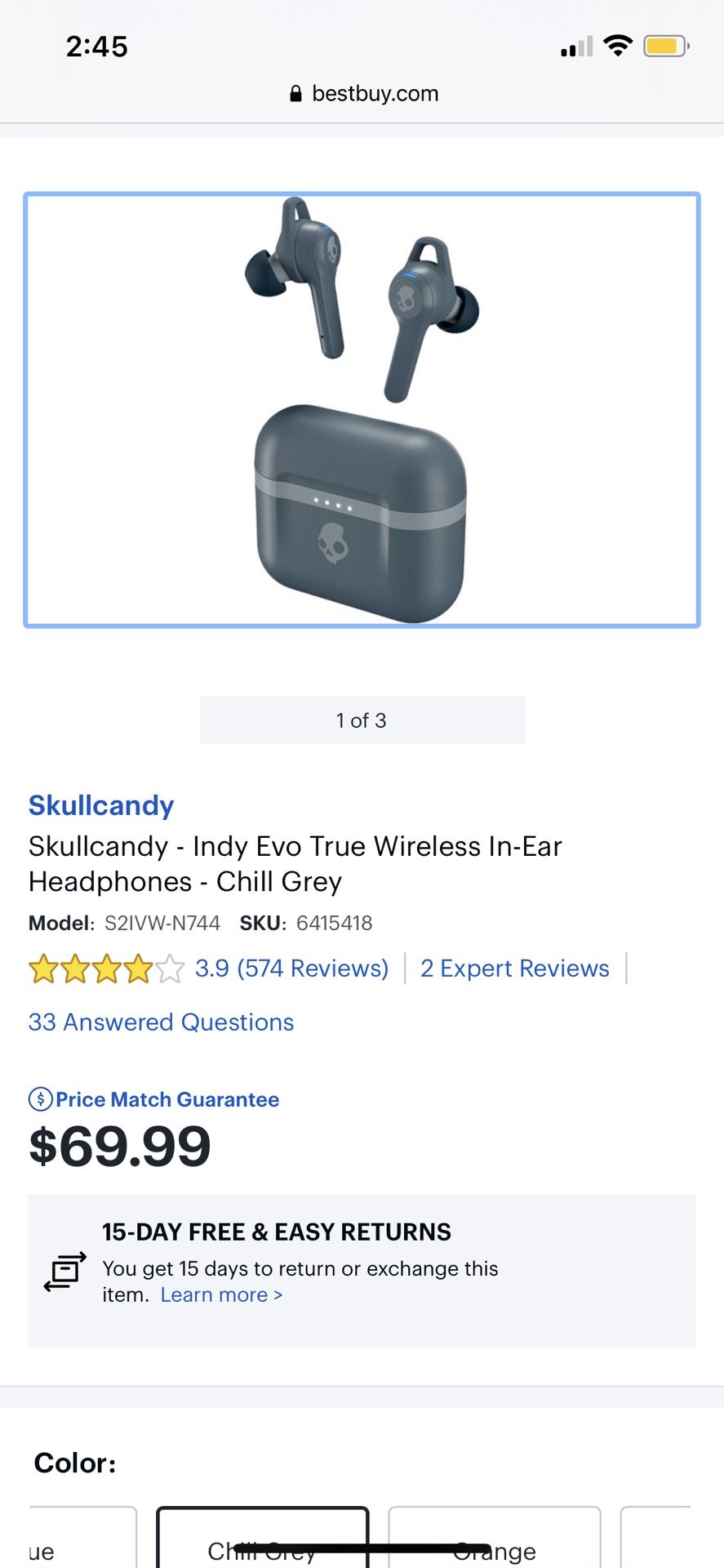 Skullcandy Headphones 