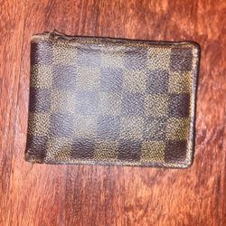 Louis Vuitton,wallet,light Brown And Dark Brown, Square 