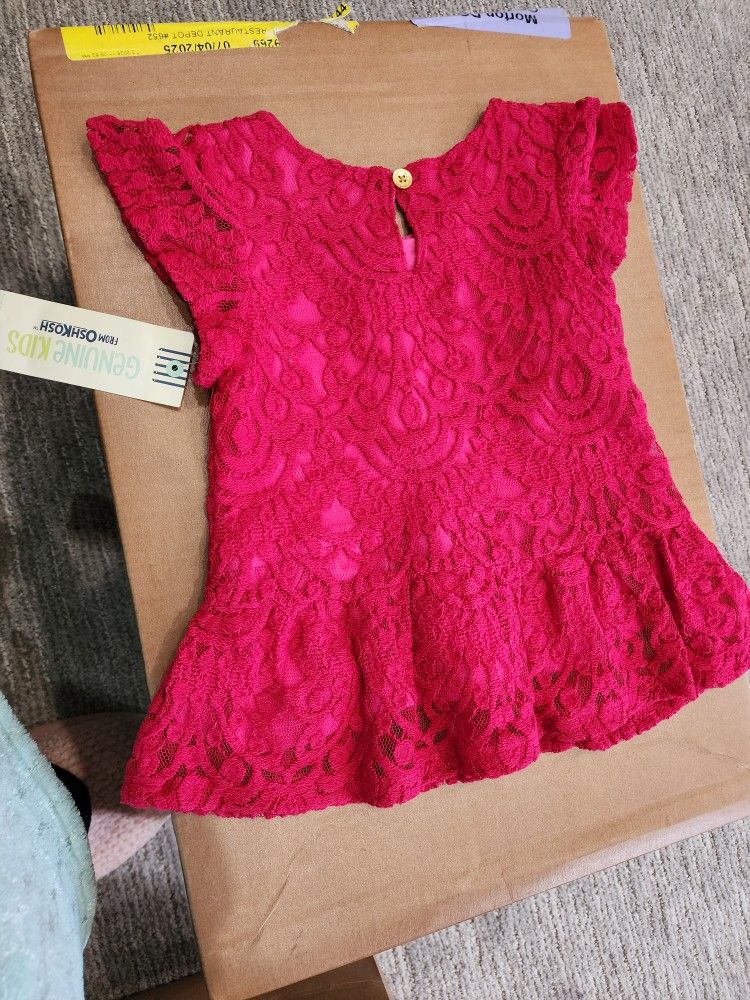Baby Girl Frock Maroon Color. Brand New Never Used Very Beautiful  Only For $ 3