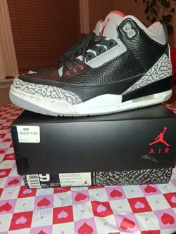 2018 Men's Sz.9 Nike Air Jordan 3 Breds