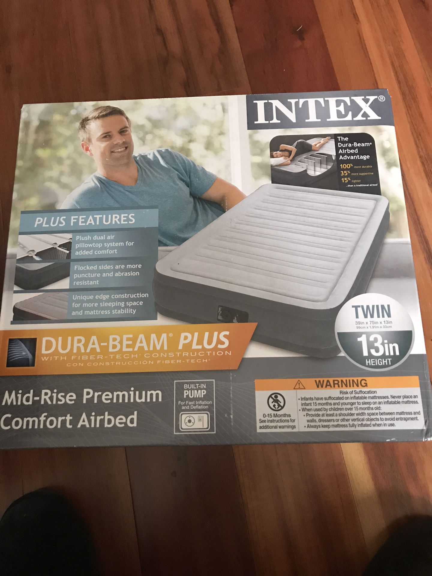 Intex Dura-Beam Twin AirBed New in Box