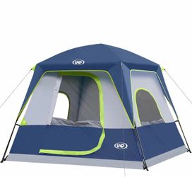 UNP 4 Person Tent, Portable Cabin Tent, Camping Tent 4-Person Easy Set Up, Waterproof with Top Rainfly for Outdoor Camping/Hiking