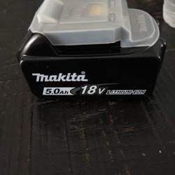 Makita 5.0 AH 18 V lithium battery