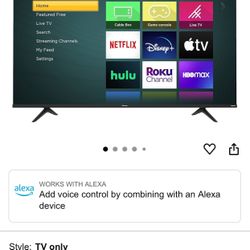 65 Inch Hd tv Roku 