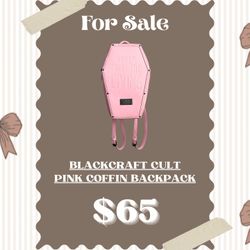 BlackCraft Cult Pink Coffin Backpack