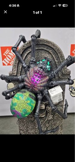 Home Depot 4 foot poseable spider LED
