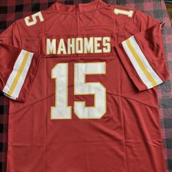 Mahomes 15 Red Chiefs Jersey For Men (small To 3X) Fully Stitched 