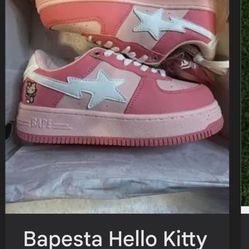 Bapesta x Hello Kitty. Women’s Size 6.5