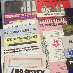 Sheet Music From 60s and 70s