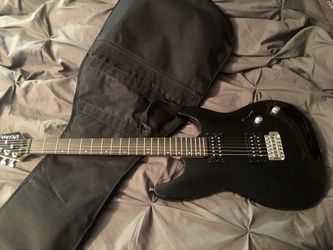 New Black Laguna Electric Guitar and Bag