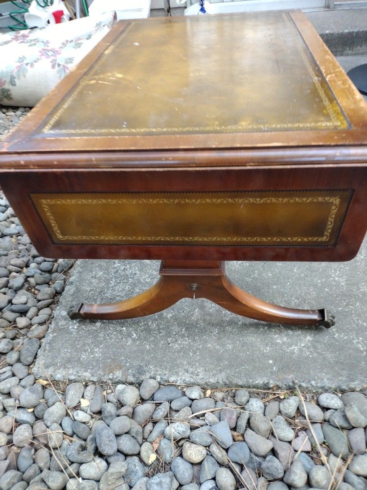 Antique Drop Down Coffee Table