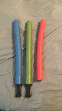 Pool noodle swords