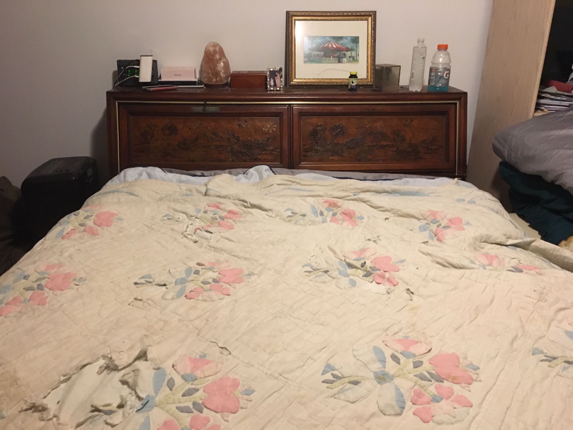 Free Queen headboard and frame
