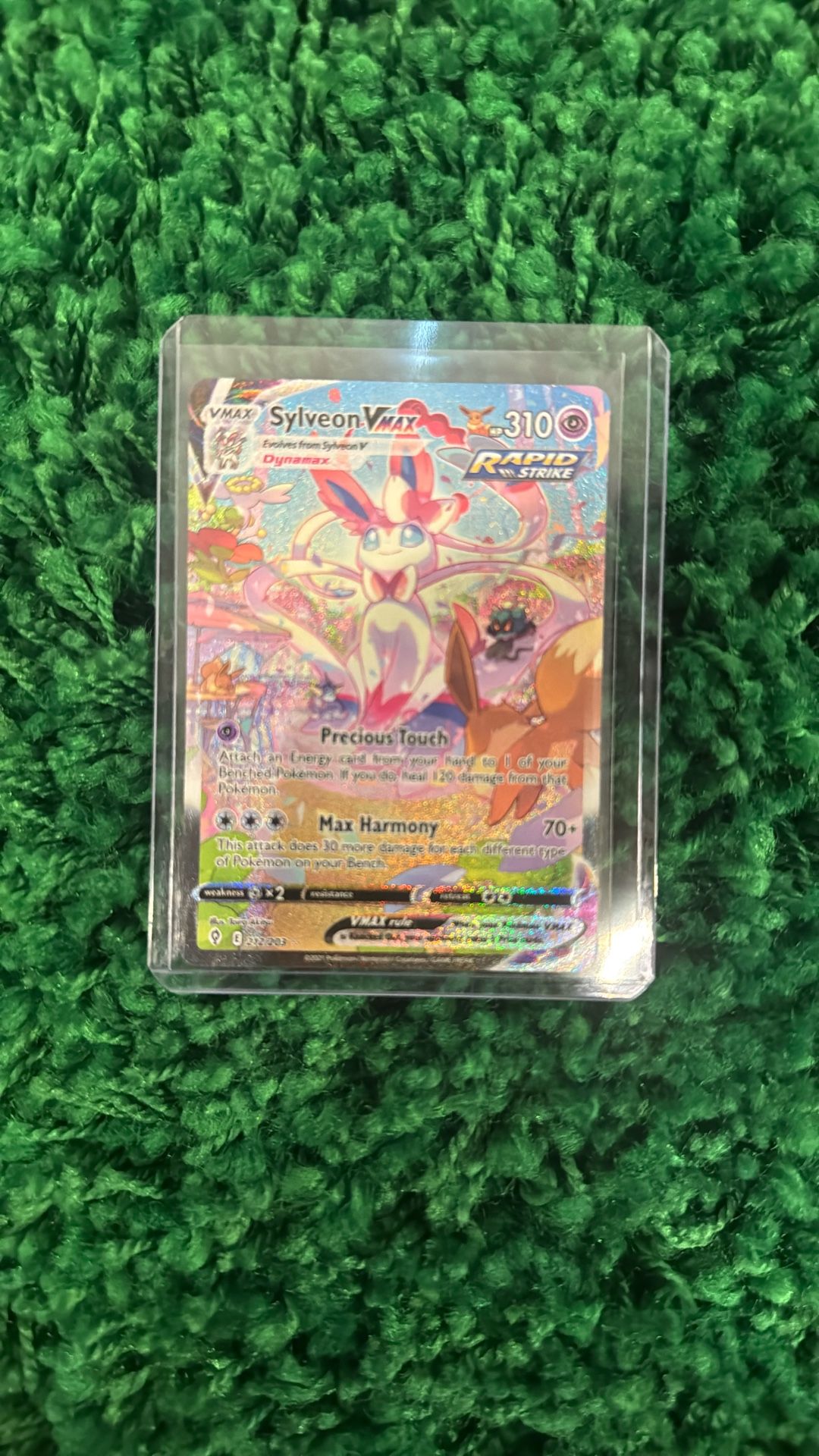 Sylveon VMAX (Alternate Art Secret) 212/203 Swsh07: Evolving Skies Holo