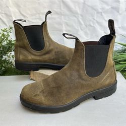 Blundstone 1615 MEN'S ORIGINALS SUEDE BOOTS- DARK OLIVE Sz US 11.5  Work Boots