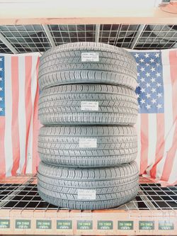 P255/60R18 GOODYEAR EAGLE ENFORCER LS 255/60R18 TRUCK SPORT SUV PERFORMANCE USED TIRES ALL SEASON LEASE RETURN SPECIALIST SHOP 255 60 18 GOMAS LLANTAS