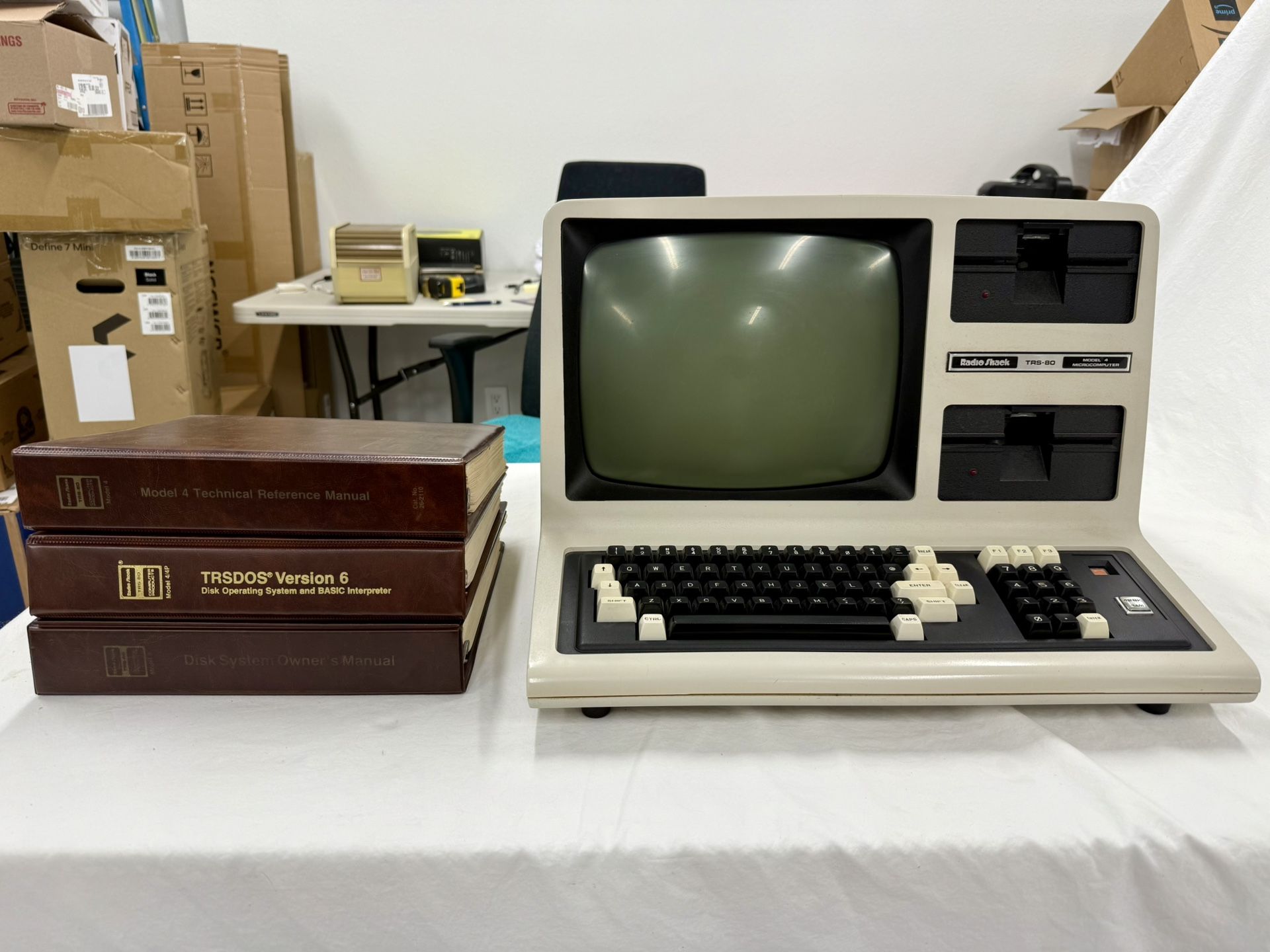 Vintage TRS-80 Model 4 Desktop Computer w/Manuals