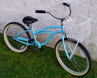 Women's Firmstrong 24" Beach Cruiser bike bicicleta basket