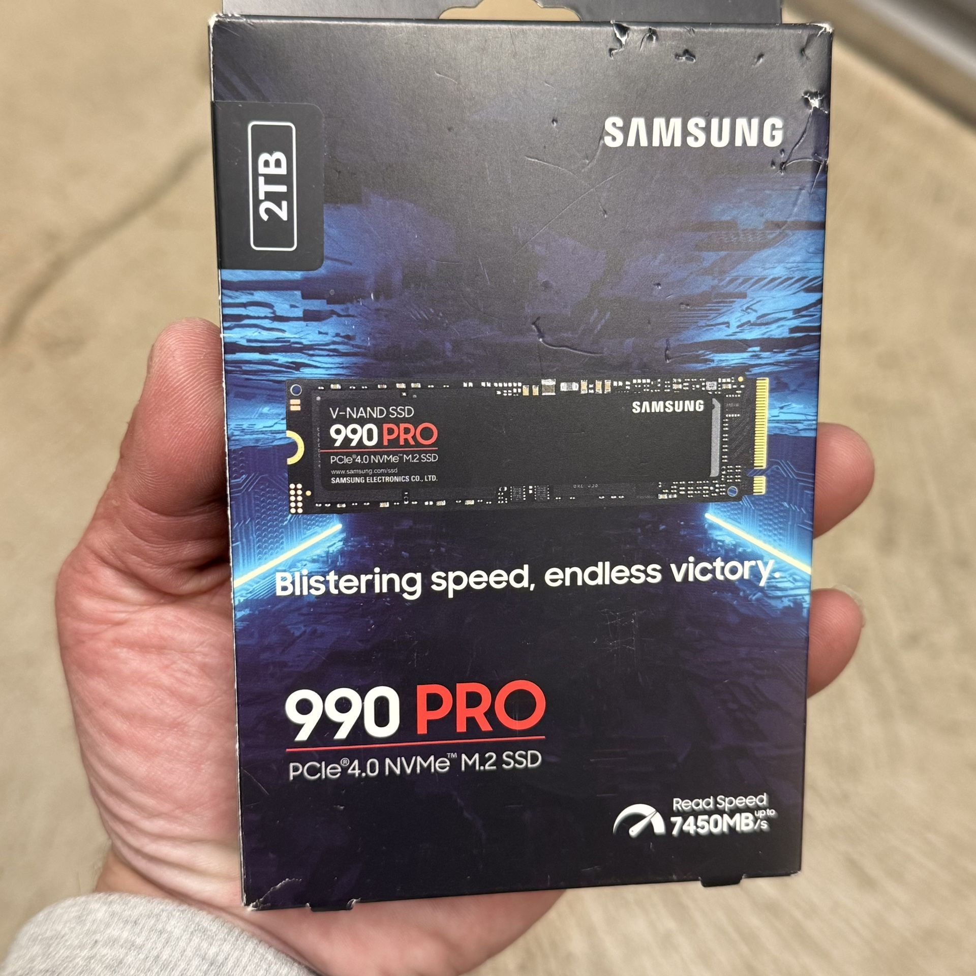 Samsung Pro 990 ssd 2tb PCIe 4.0 NVMe M.2