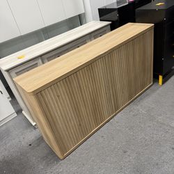 (Original price $349)Buffet Cabinet with Storage Accent Sideboard with 4 Doors 66.3" Wide Fluted Credenza Modern Buffet Table Media Console Cabinet En
