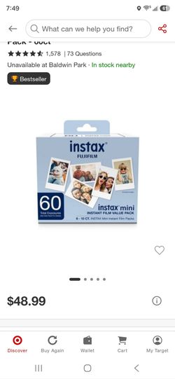 Instax fujifilm mini instant film