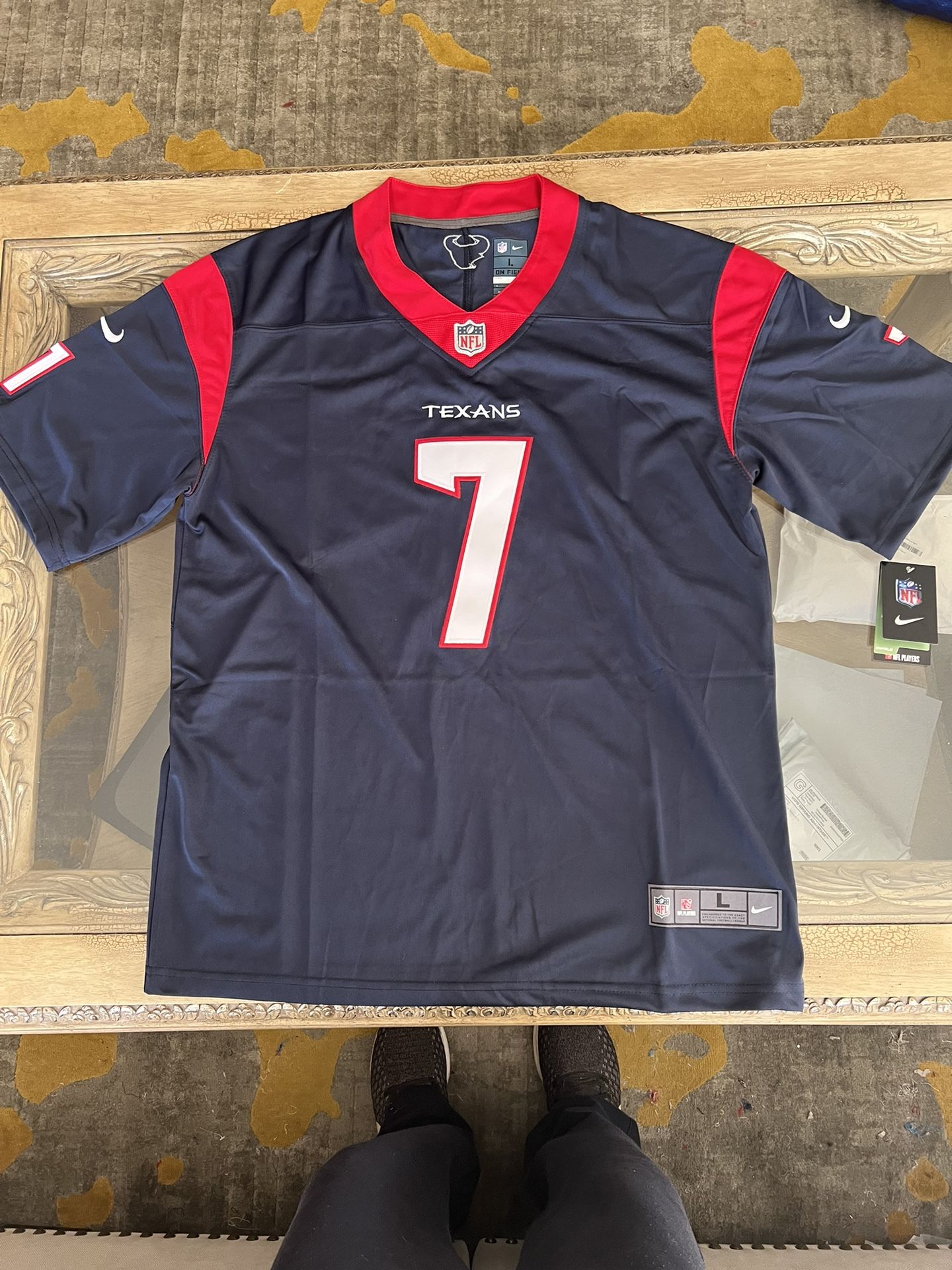 CJ Stroud Jersey NEW Mens Large Blue Houston Texans