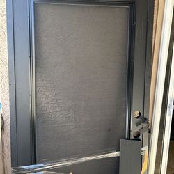 Aluminum security door