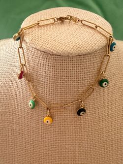 Stainless Steel evil eye bracelet