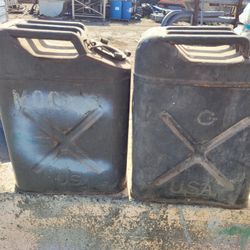 Set of Militarily Jerry Cans 